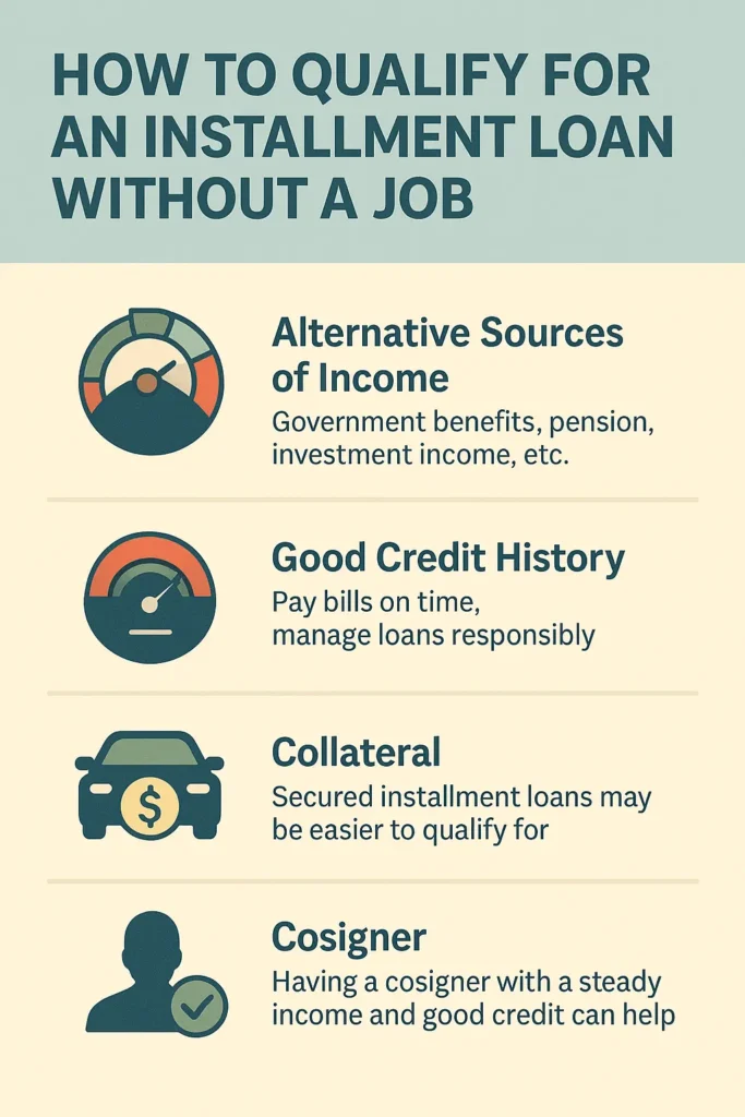 Qualify for an Installment Loan Without a Job