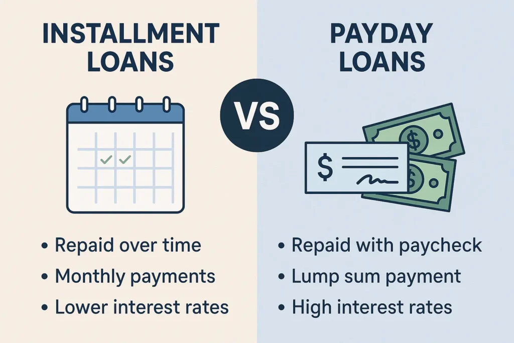 Installment Loans vs Payday Loans
